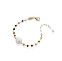 Bracciale Lelune Donna LELUNE GLAMOUR in Argento Perla LGBR403.2